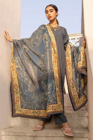 Gumaan (Wrapped In Mystery) Odhni - Shaded Peacock Blue