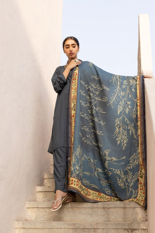 Gumaan (Wrapped In Mystery) Odhni - Shaded Peacock Blue