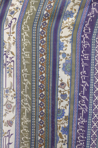 Gulistan (Flowerland) Stripes Dupatta - Blue