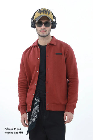 Varsity Jacket - Brick Rust
