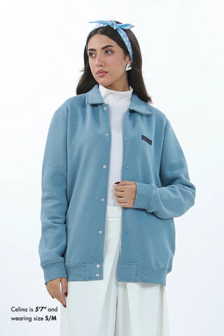 Varsity Jacket - Mist Blue