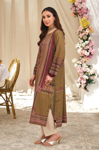 Manto Women's Ready to Wear 1 Piece Green Kurta with Urdu Calligraphy