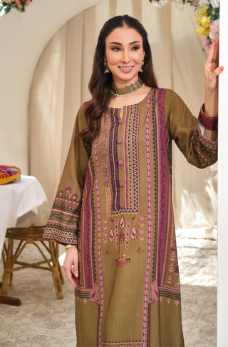 Manto Women's Ready to Wear 1 Piece Green Kurta with Urdu Calligraphy