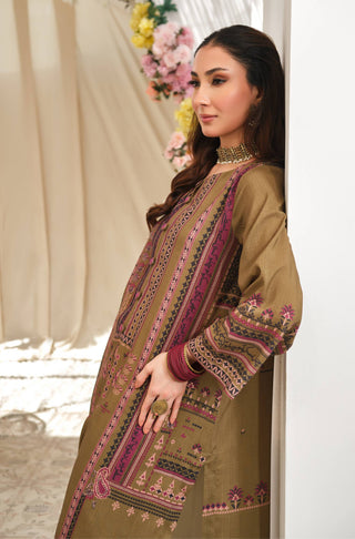 Manto Women's Ready to Wear 1 Piece Green Kurta with Urdu Calligraphy