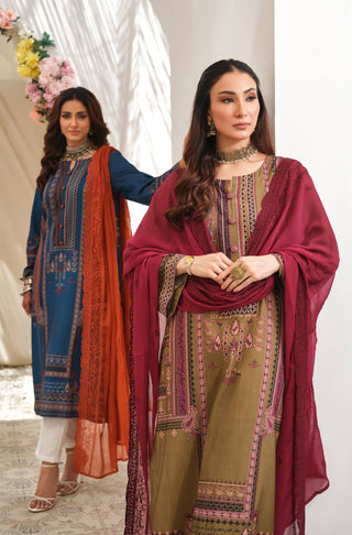 Manto Women's Ready to Wear 1 Piece Green Kurta with Urdu Calligraphy