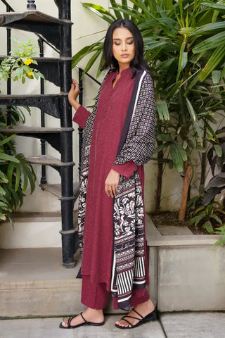 Manto's Ready to Wear Plum 2-Piece Solid Co-ord Set