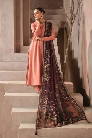 Manto Women's Maroon Printed Odhni