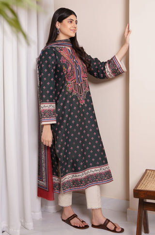 Shopmanto, wear manto, manto clothing brand, manto pakistan, ladies clothing brand, urdu calligraphy clothing, wear manto women ladies lawn kurta for spring summer, manto one piece dark green meher straight kurta with urdu calligraphy for women, spring summer season, lawn collection