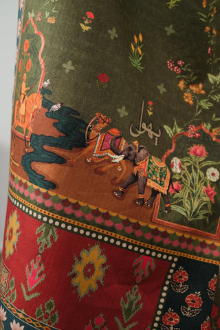 Gulposh (Covered in Flowers) Shawl - Green