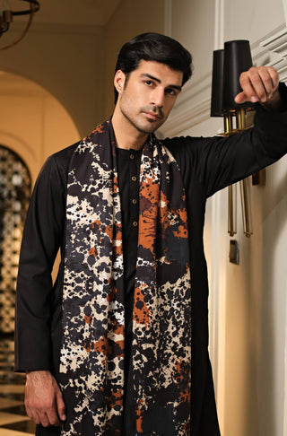 Manto's Unisex Black Nishaan Odhni