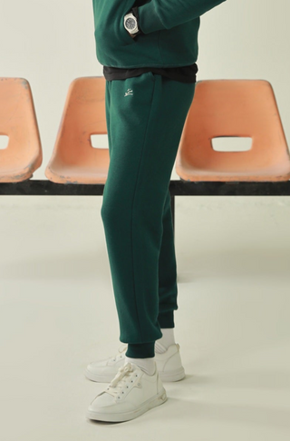 Manto's Unisex Ever Green Jogger Pants with Urdu Manto Logo