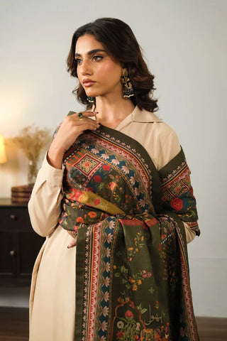 Gulposh (Covered in Flowers) Shawl - Green