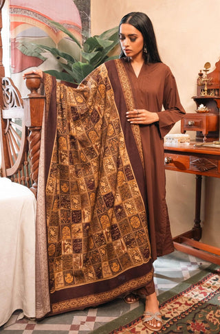 Shopmanto, wear manto, manto clothing brand, manto pakistan, ladies clothing brand, urdu calligraphy clothing, wear manto, urdu calligraphy unisex brown antique maroon jugnu odhni dupatta, urdu dupatta