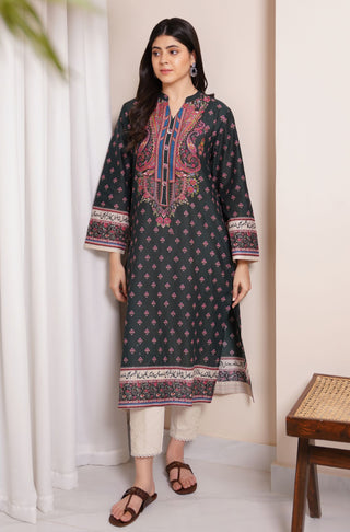 Shopmanto, wear manto, manto clothing brand, manto pakistan, ladies clothing brand, urdu calligraphy clothing, wear manto women ladies lawn kurta for spring summer, manto one piece dark green meher straight kurta with urdu calligraphy for women, spring summer season, lawn collection