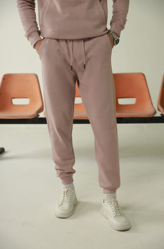 Manto's Unisex Lowkey Pink Jogger Pants with Urdu Manto Logo