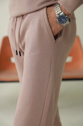 Manto's Unisex Lowkey Pink Jogger Pants with Urdu Manto Logo