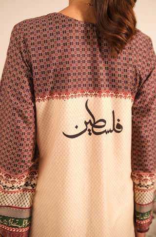 Manto Women's Ready to wear Intifada'a Kurta with Urdu Calligraphy