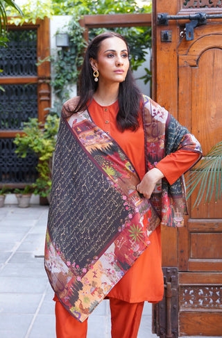 Bagh-e-Mughal (Mughal Garden) - Green Scarf