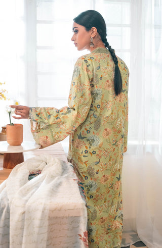 Shopmanto, wear manto, manto clothing brand, manto pakistan, ladies clothing brand, urdu calligraphy clothing, wear manto women ladies lawn kurta for spring summer, manto one piece lawn mint and teal gulnaar kurta for women, spring summer season, lawn collection