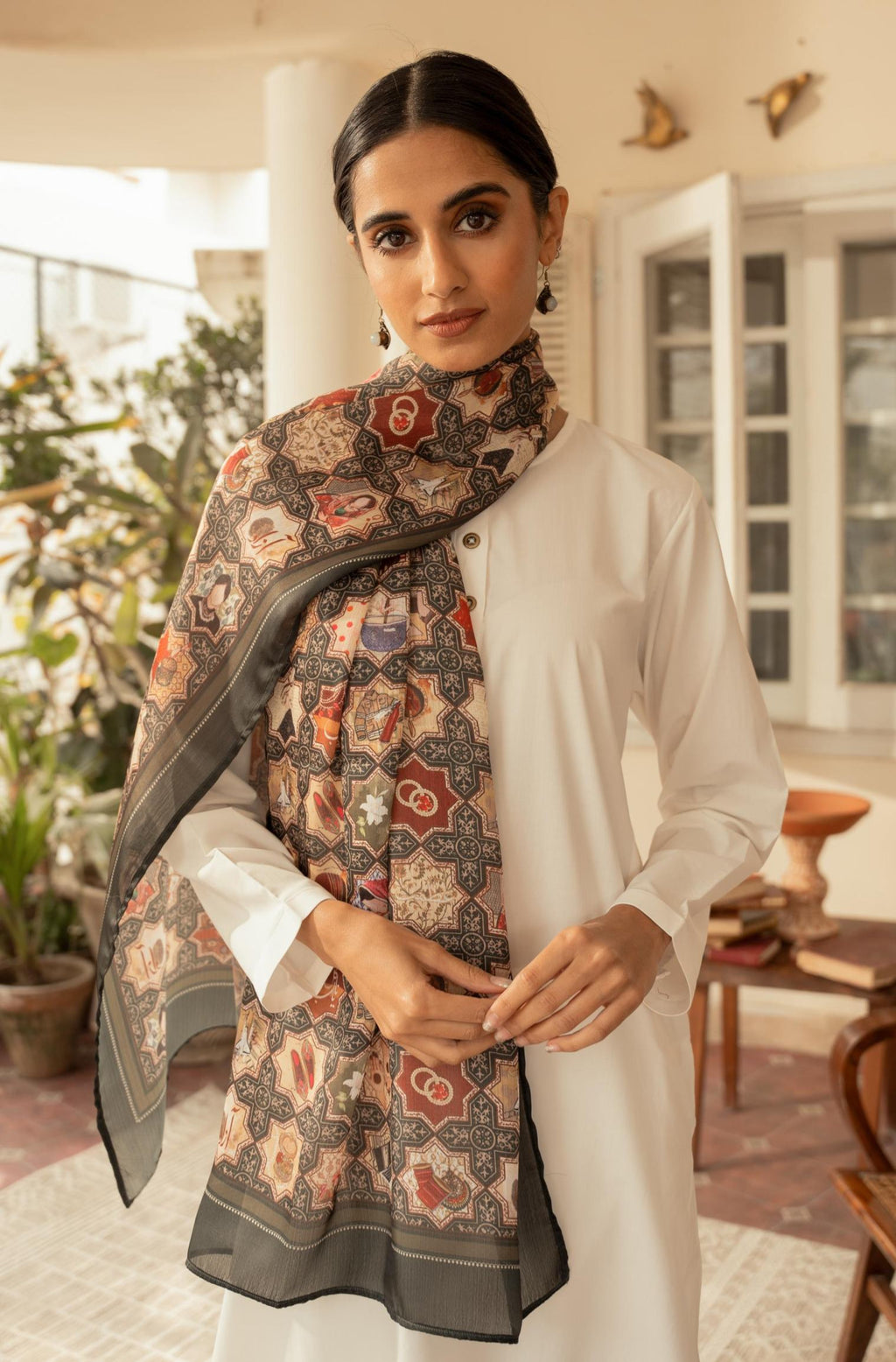 Zenta Scarf in Grey main image 0