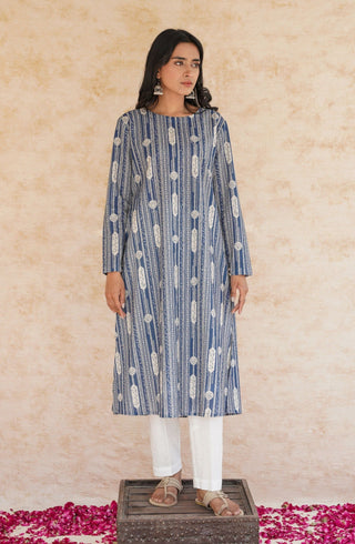 Shopmanto, wear manto, manto clothing brand, manto pakistan, manto kurta, azmat kurta, azmat kurta blue, ladies straight kurta, ladies kurta, eastern