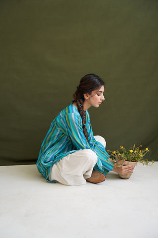 Ferozi Stripes Kurta