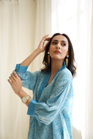 Aaina (Mirror) Kaftaan - Arctic Blue