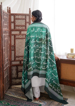 Bol (Speak Your Truth) - Shaded Green Odhni