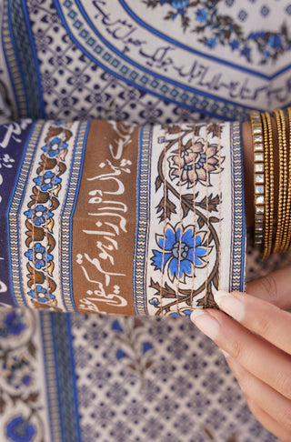 Gul-e-Jahaan (World Of Florals) Kurta - Blue