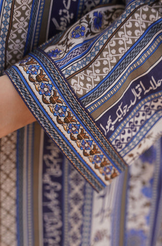Gulistan (Flowerland) Stripes Kurta - Blue