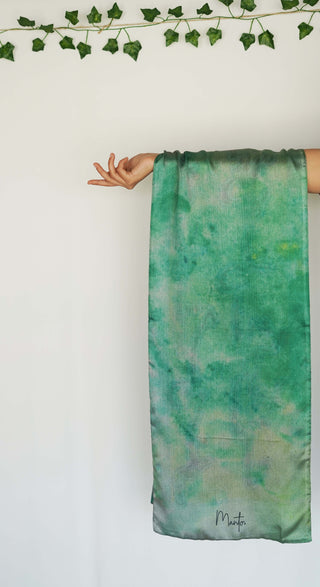 Husn (Beauty) Stole - Shaded Green