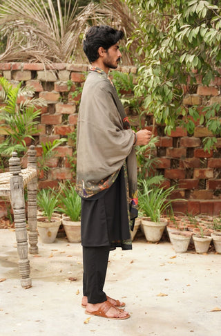 Ishq (Ishq) Odhni - Grey