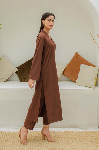 Lyra Co-ord Set - Cocoa Brown