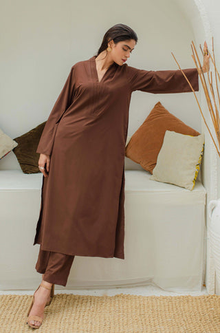 Lyra Co-ord Set - Cocoa Brown