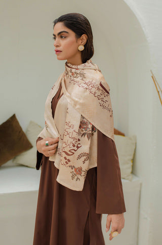 Chaman (Garden) Scarf - Antique Beige