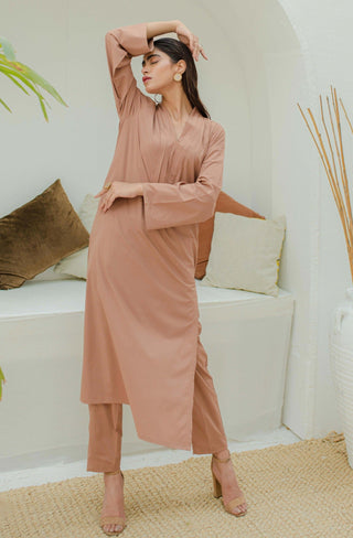 Lyra Co-ord Set - Caramel Brown