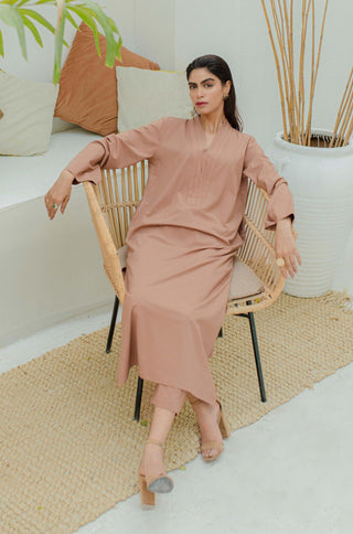 Lyra Co-ord Set - Caramel Brown