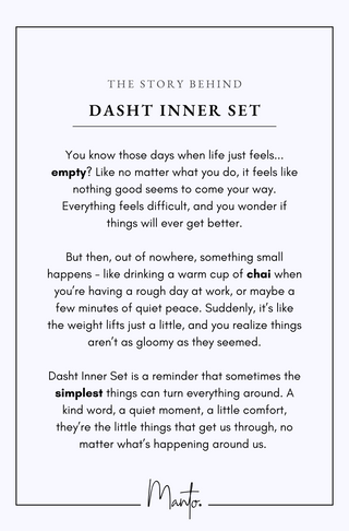Design Philosophy of Dasht Inner Set
