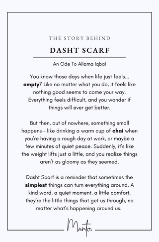 Design Philosophy of Dasht Scarf