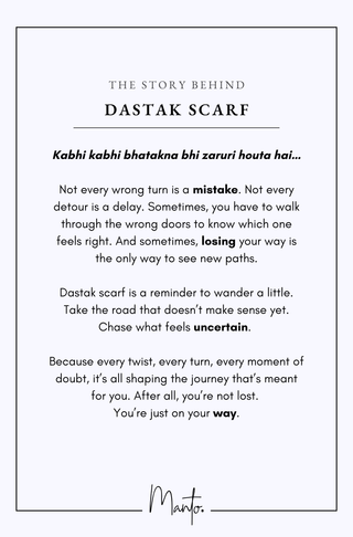 Design Philosophy of Dastak Scarf