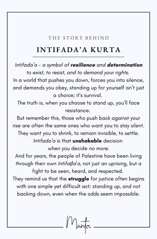 Design Philosophy of Intifada'a Kurta