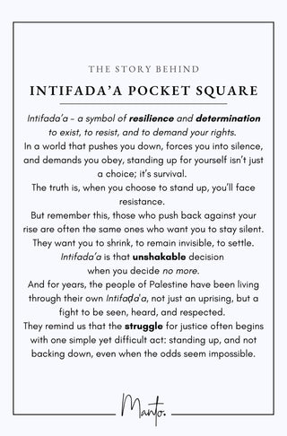 Design Philosophy of Intifada'a Pocket Square