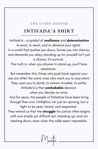 Design Philosophy of Intifada'a Shirt