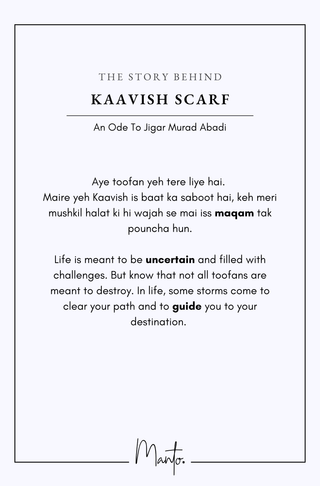 Design Philosophy of Kaavish Scarf