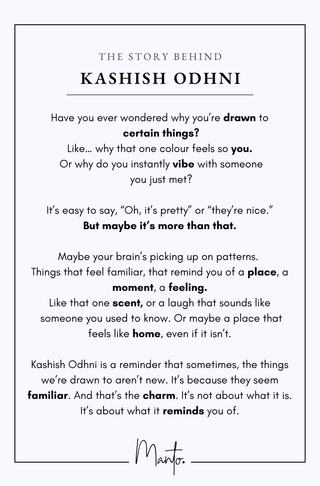 Design Philosophy of Kashish Odhni