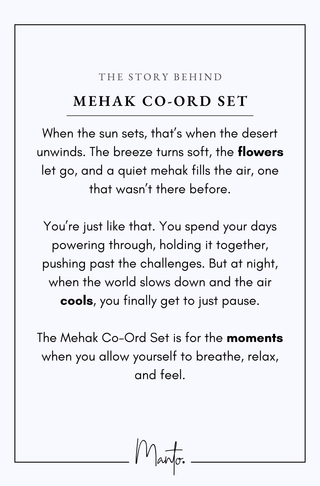 Design Philosophy of Mehak Coord