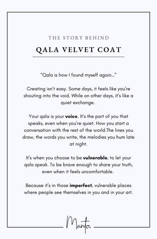 Design Philosophy Qala Velvet Coat