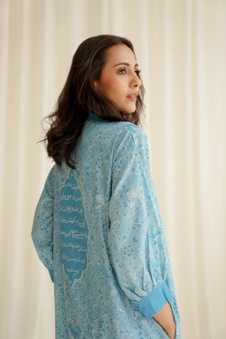Aaina (Mirror) Kaftaan - Arctic Blue
