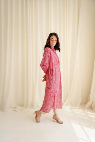 Aaina (Mirror) Kaftaan - Rouge Pink