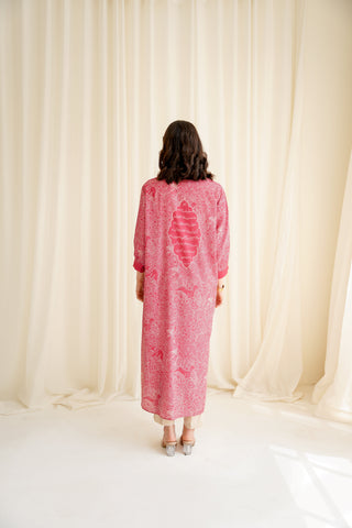 Aaina (Mirror) Kaftaan - Rouge Pink